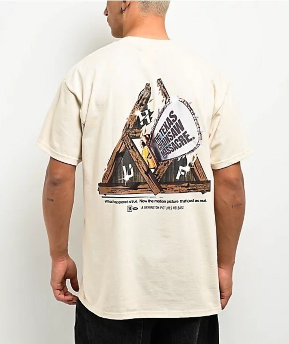 HUF X Texas Chainsaw Massacre Triple Triangle Natural T-Shirt